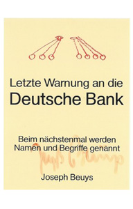 Joseph Beuys: Deutsche Bank