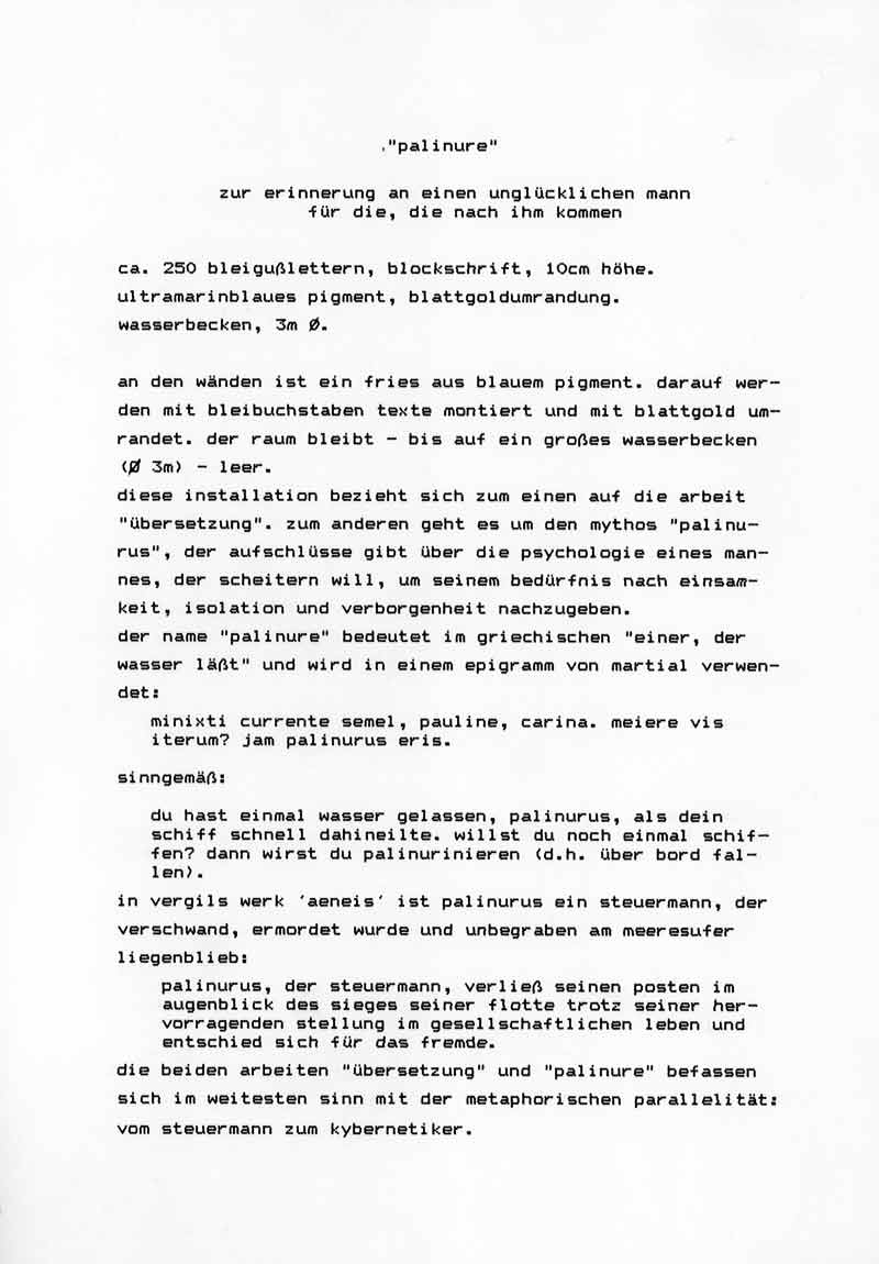 Kryptische Konzepte: Palinure 1