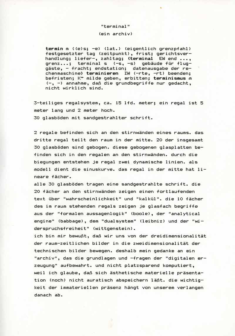 Kryptische Konzepte: Terminal 1