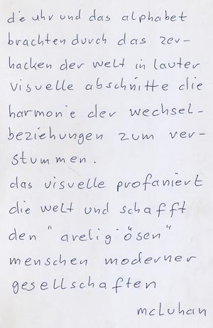 Kryptische Konzepte / Carl Peter: Vielleicht – Vielleicht auch nicht, Installation